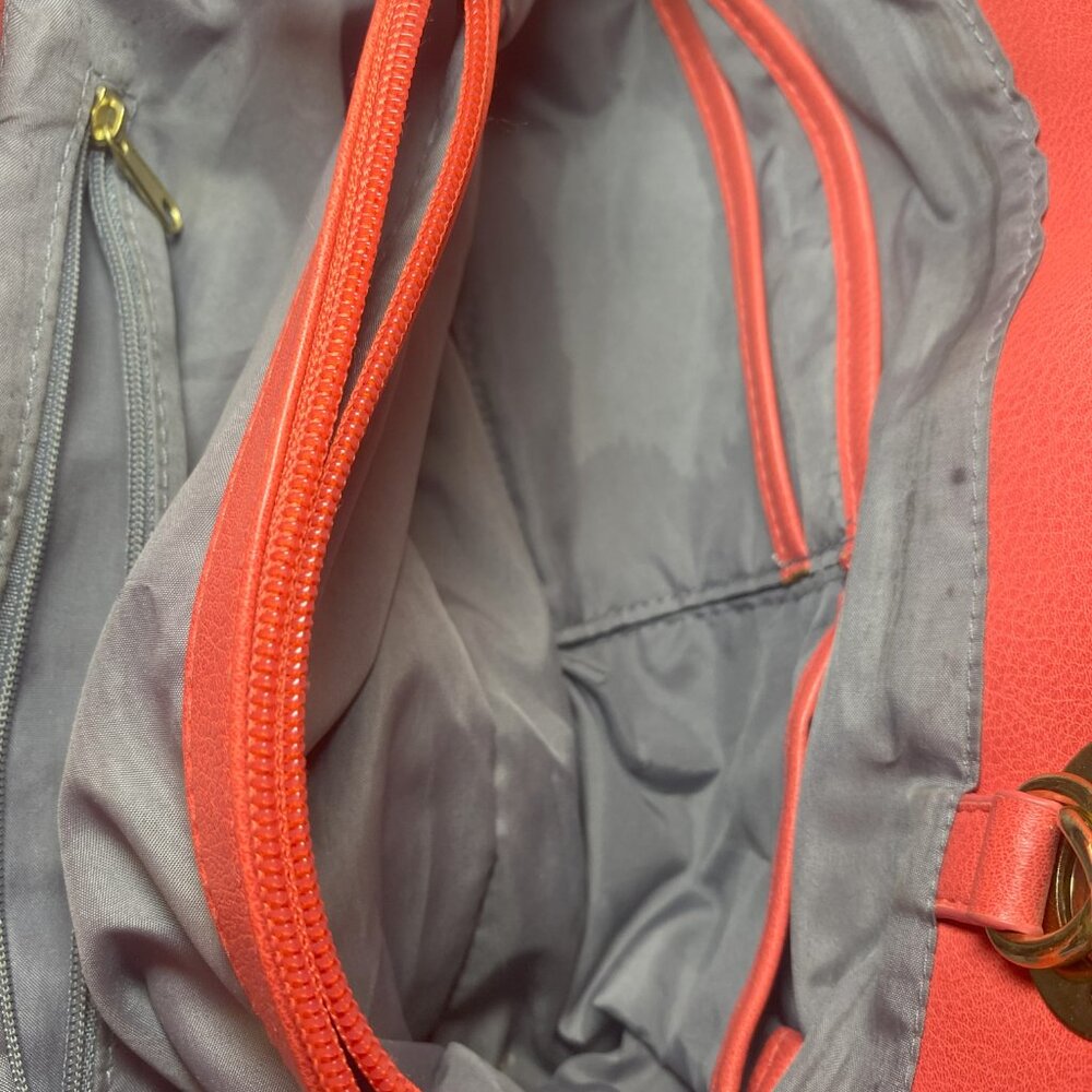 Nicole By Nicole Miller Orange Pink shoulder bag - Picture 12 of 14